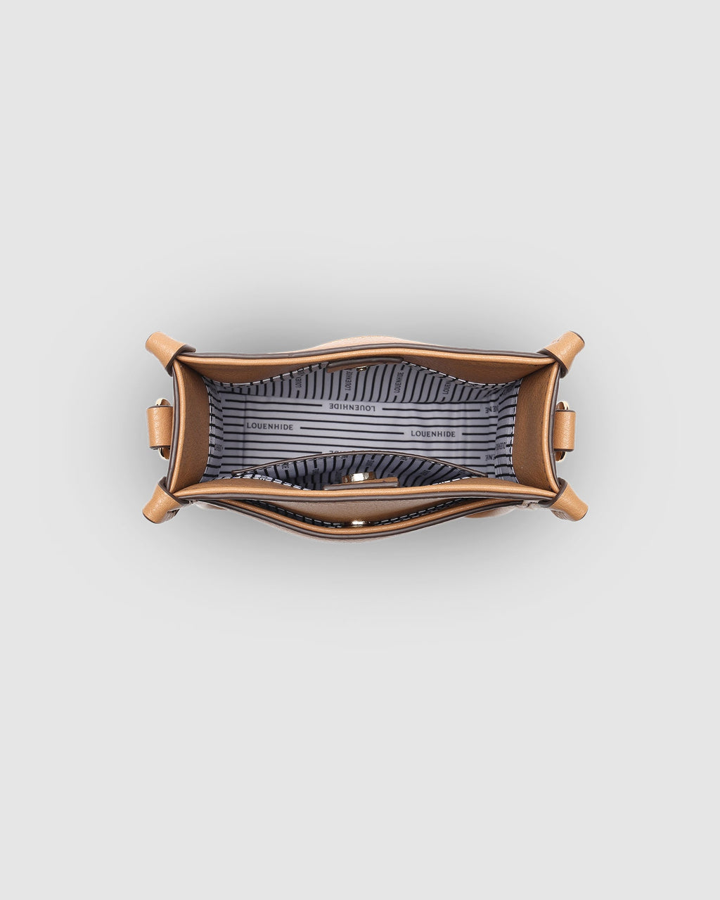 LOUENHIDE PARKER PHONE CROSSBODY BAG - CAMEL