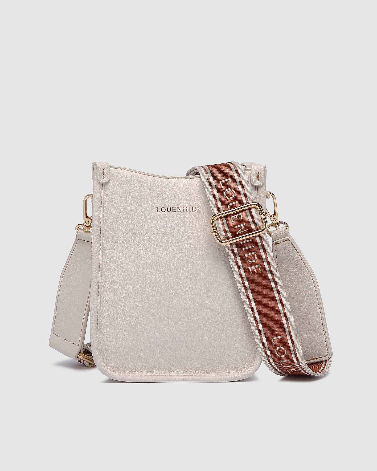 LOUENHIDE PARKER LOGO PHONE BAG - VANILLA