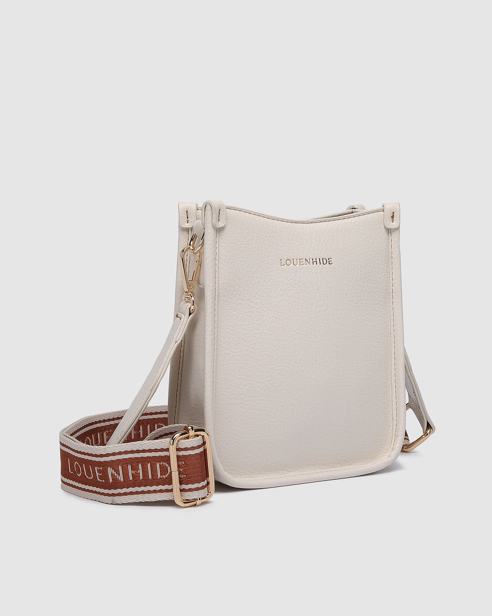 LOUENHIDE PARKER LOGO PHONE BAG - VANILLA