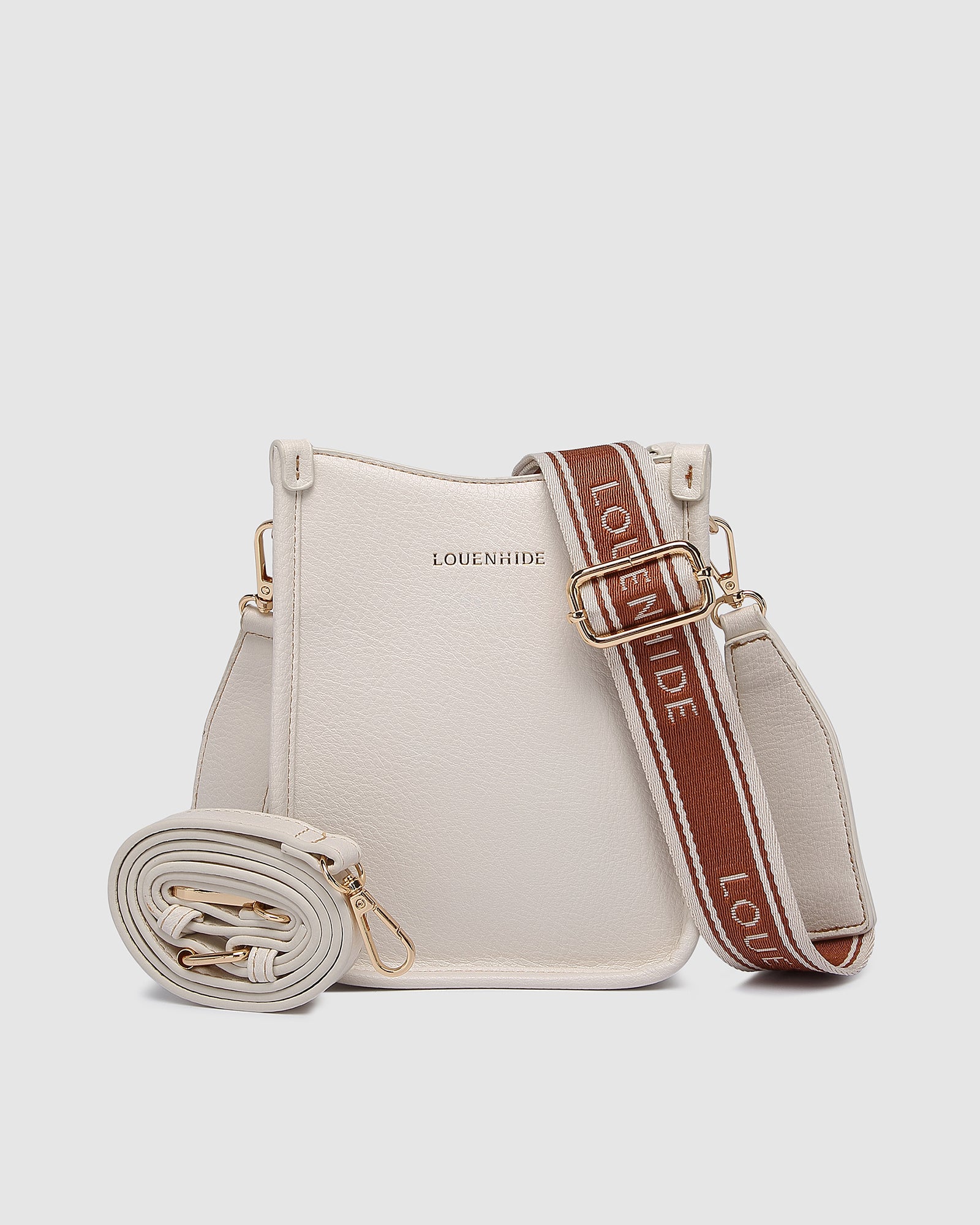 LOUENHIDE PARKER LOGO PHONE BAG - VANILLA