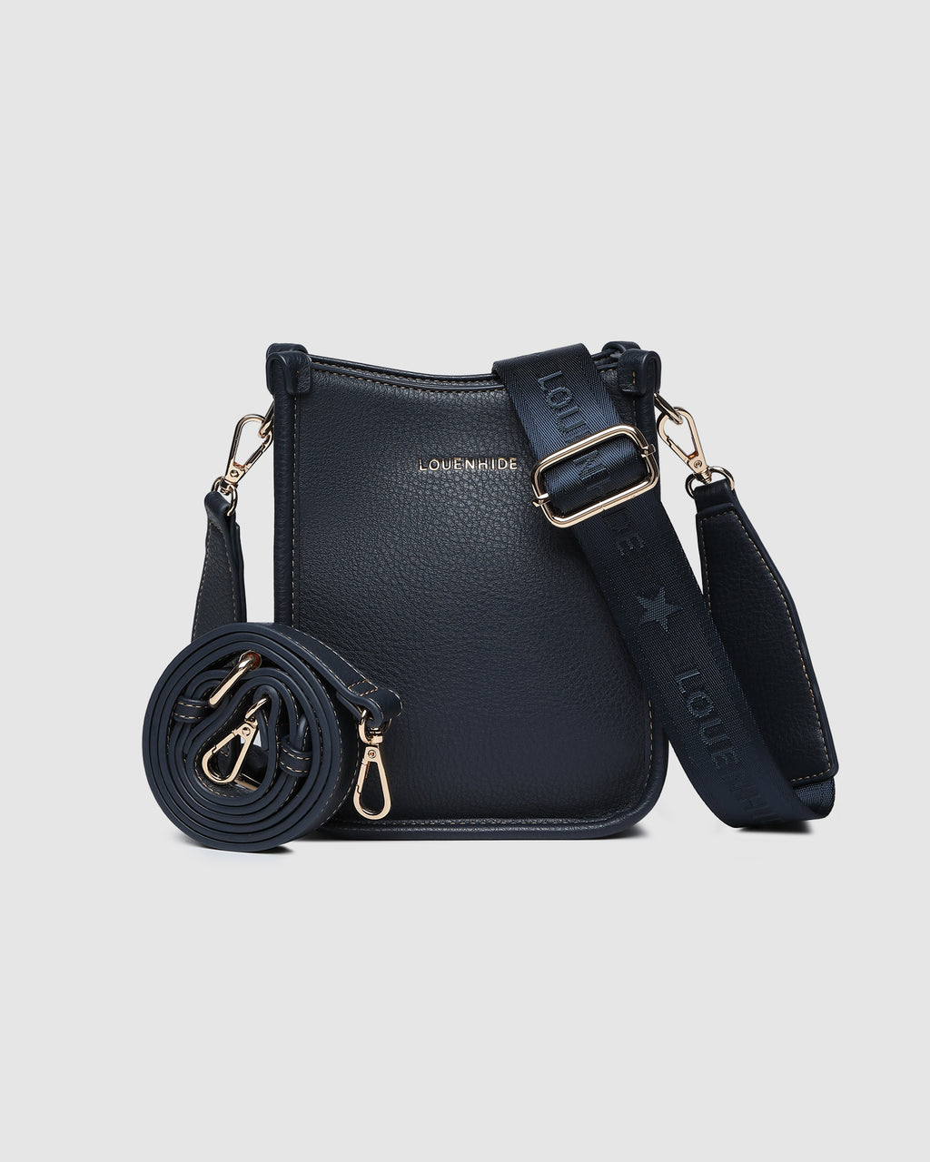 LOUENHIDE PARKER PHONE CROSSBODY BAG - NAVY