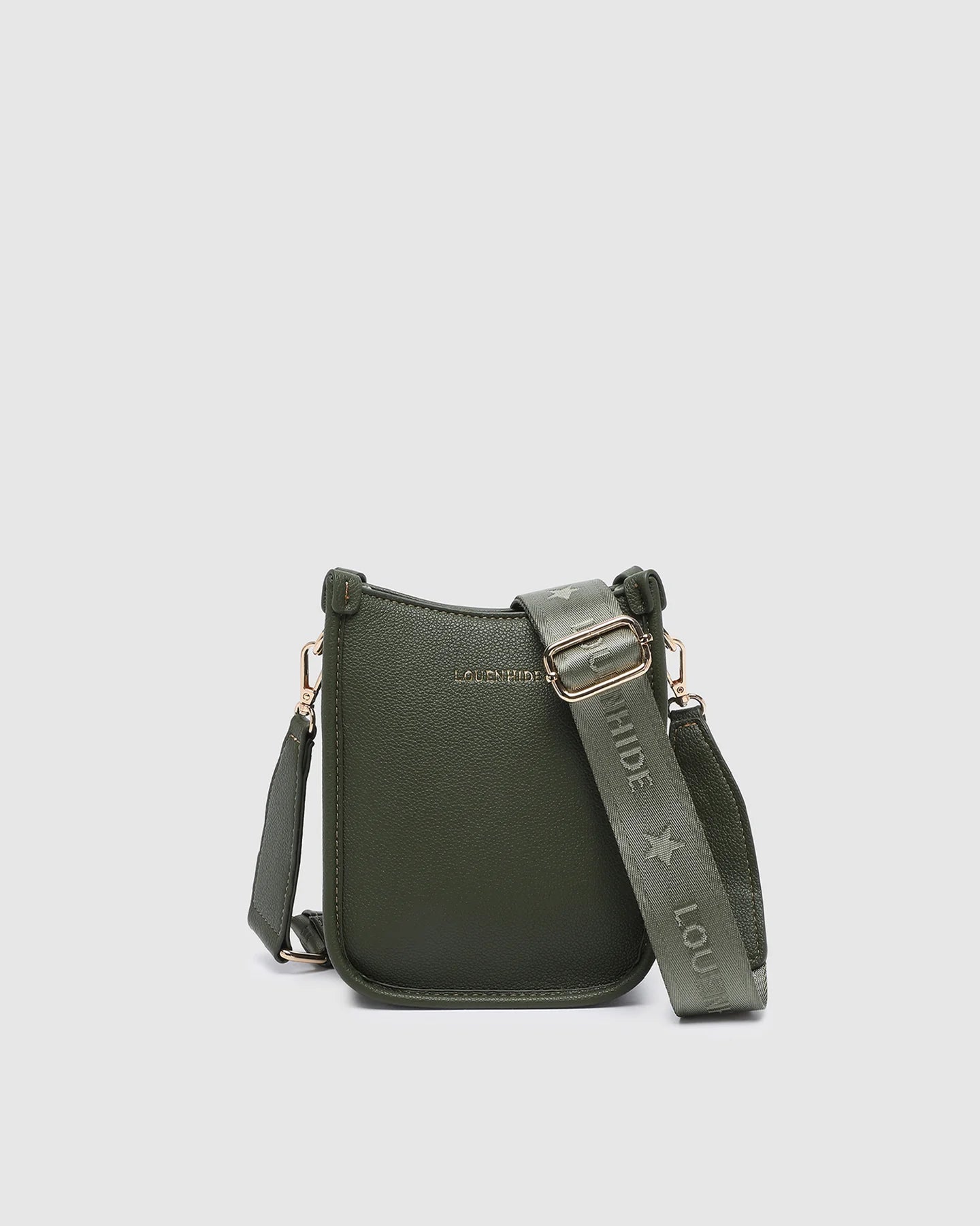 LOUENHIDE PARKER LOGO PHONE BAG - OLIVE