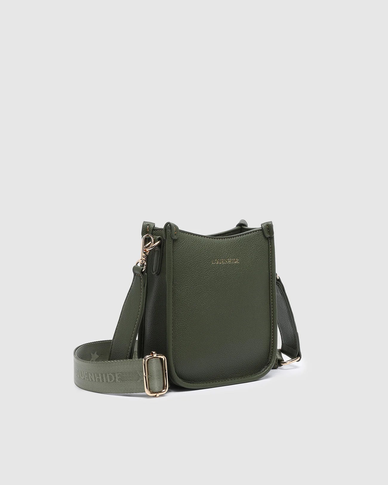 LOUENHIDE PARKER LOGO PHONE BAG - OLIVE
