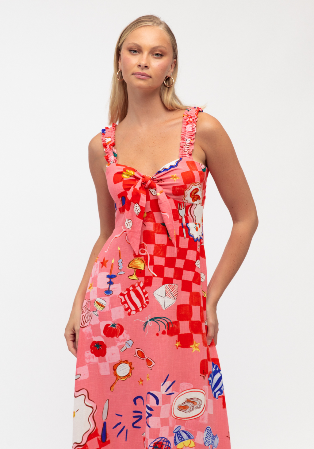 AMORE MIDI DRESS - SUMMER PRINT