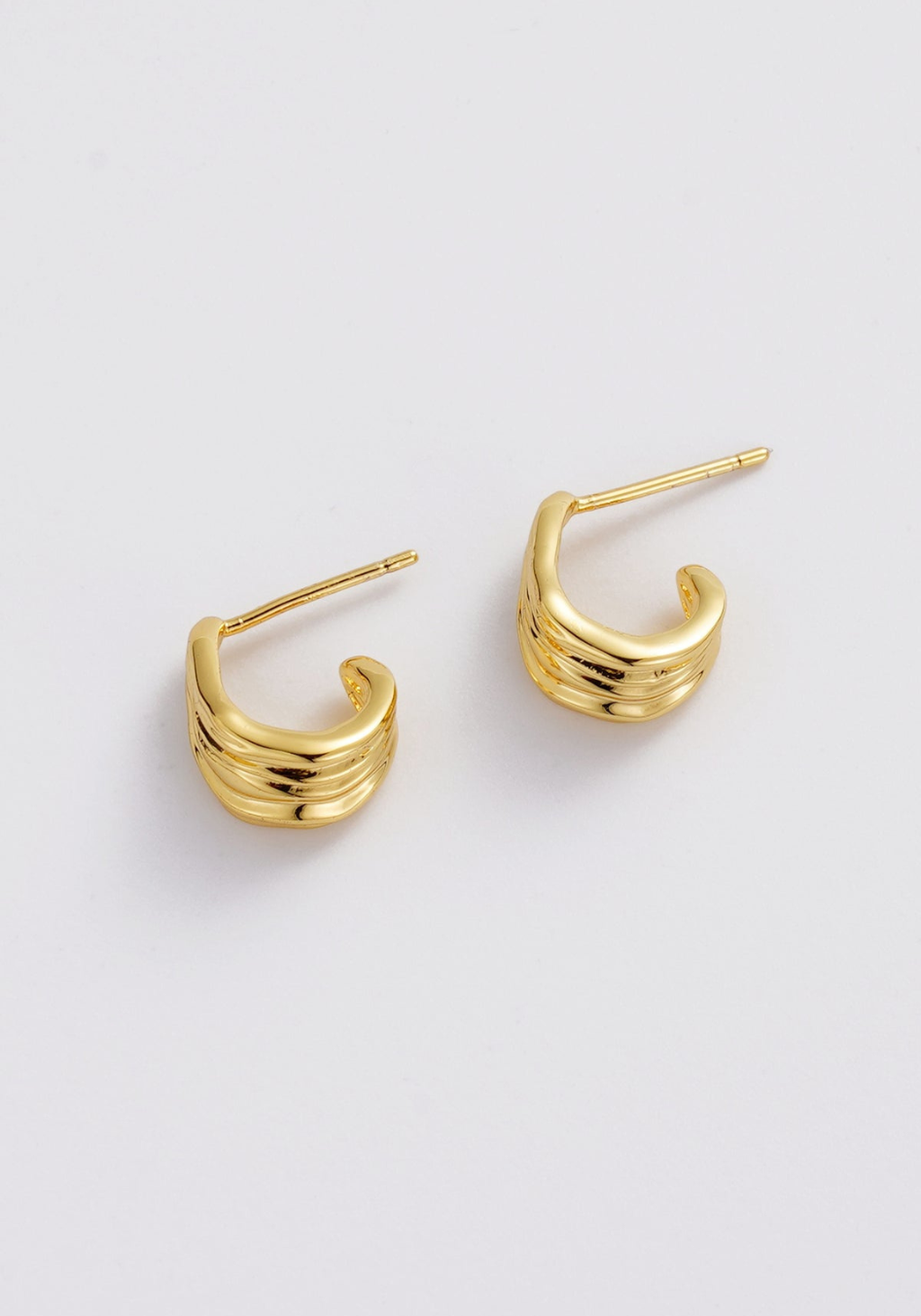 ZAFINO LEXI HOOP SMALL - GOLD
