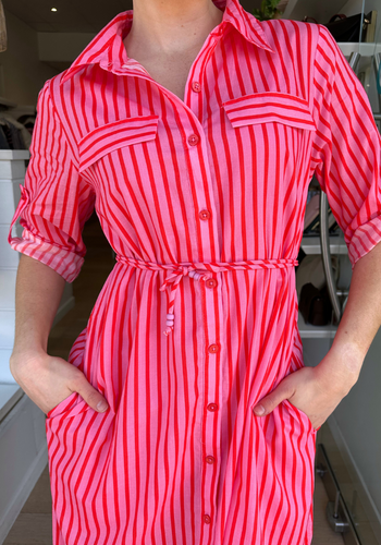 EDEN COTTON SHIRTDRESS - SAACHI PRINT