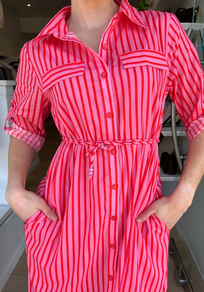 EDEN COTTON SHIRTDRESS - SAACHI PRINT