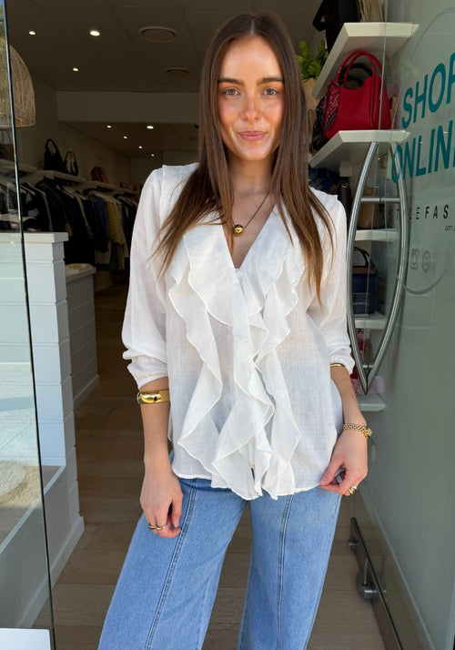 AESHA BLOUSE - WHITE