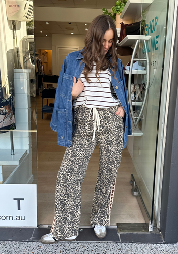 JUNA RACER JEANS - CHOC HEART