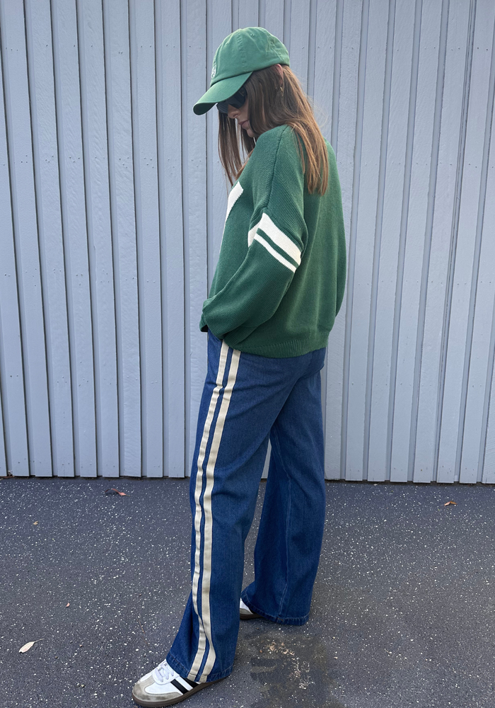 Load image into Gallery viewer, ROMY RACER JEANS - DARK DENIM