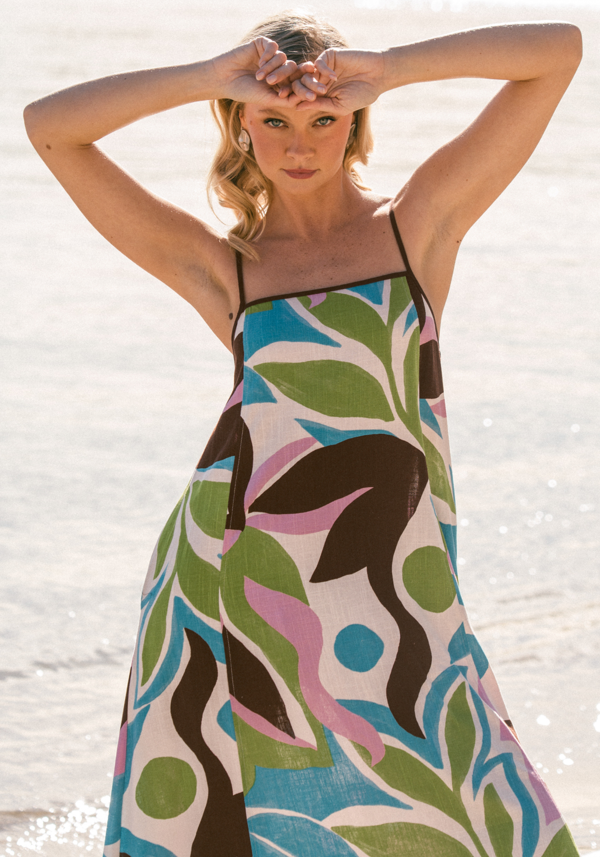 EDEN MAXI DRESS - CHOCOLATE PRINT