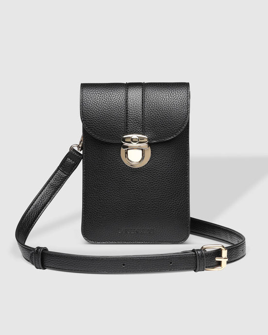 LOUENHIDE FONTAINE PHONE CROSSBODY - BLACK