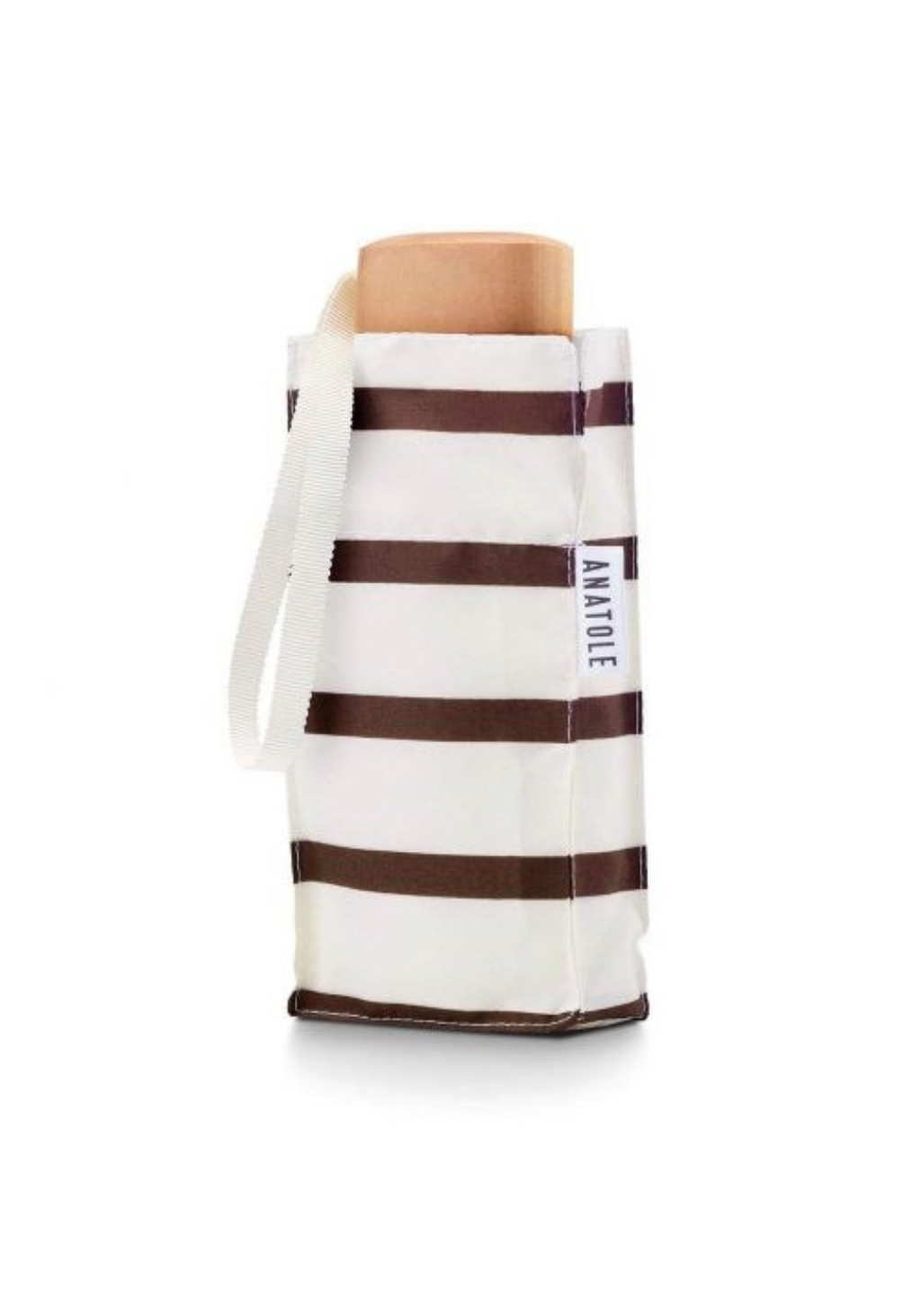 ANATOLE LAZARE UMBRELLA - CARAMEL STRIPE