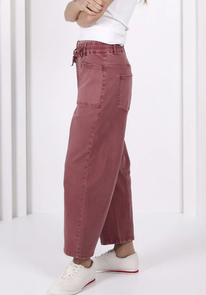 LEO DENIM BARREL JEANS - SUNSET