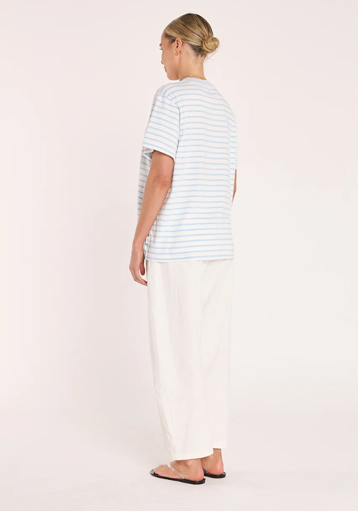 FEATHER + NOISE ELENOR BARREL PANT - WHITE