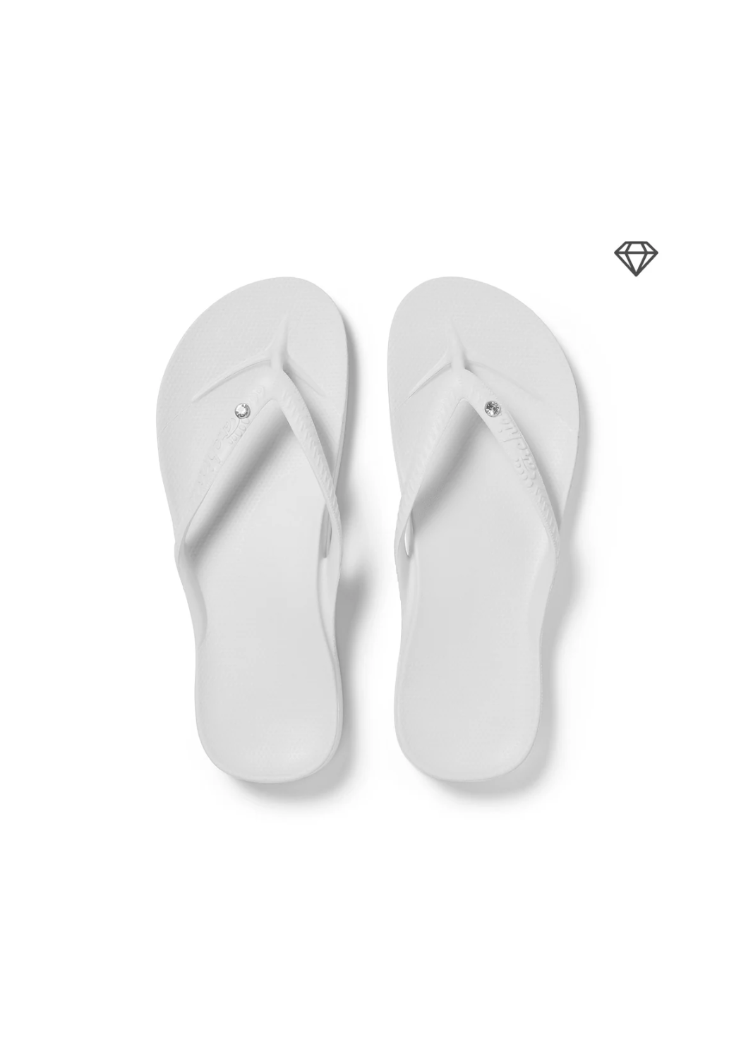 ARCHIES ARCH SUPPORT THONG - CRYSTAL WHITE