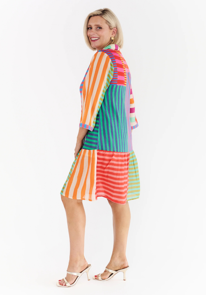 SUNNY DRESS - MULTI STRIPE