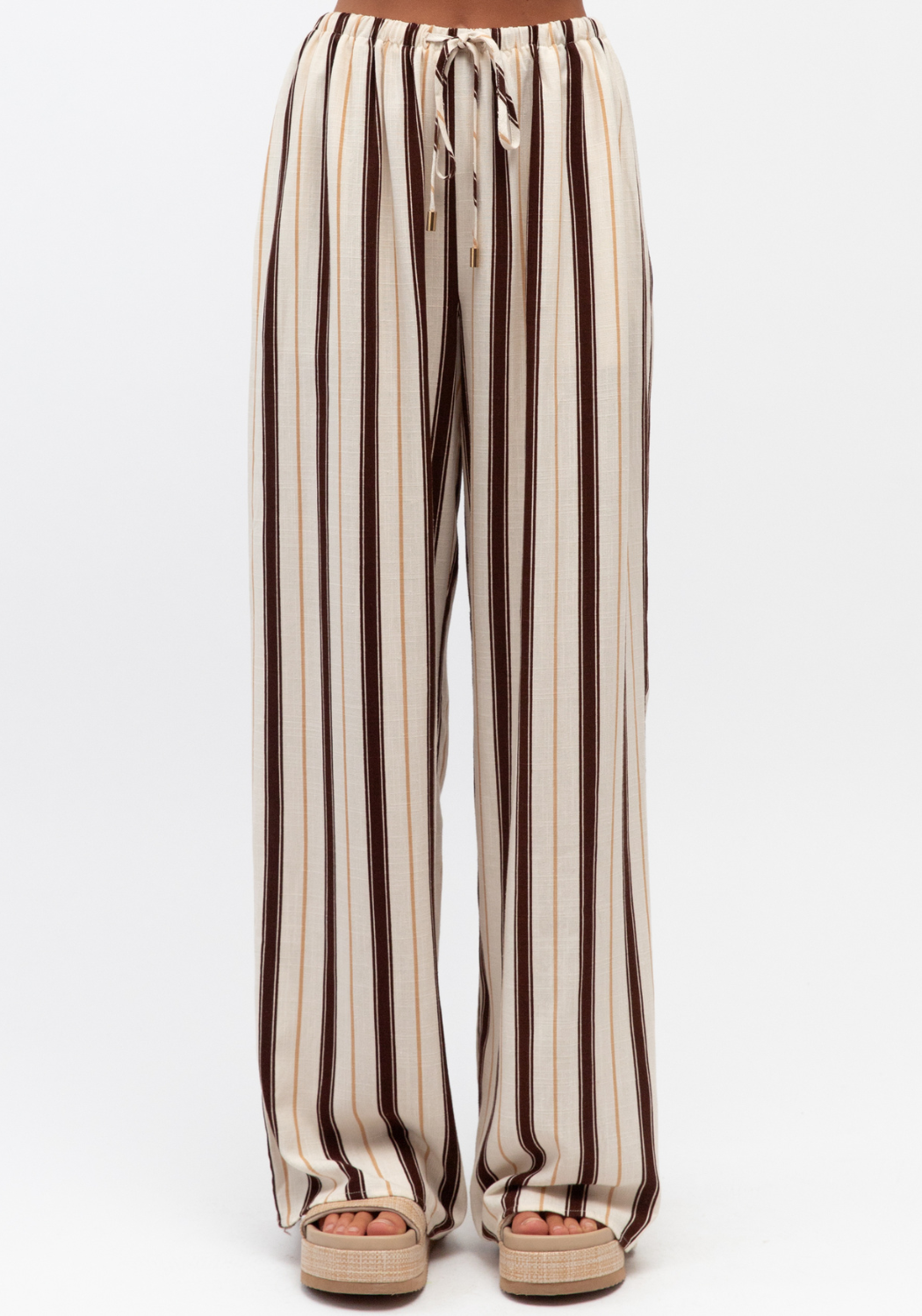 MARLOWE RELAXED PANTS - LINE MOTION PRINT