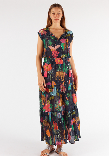 RUBY YAYA PRETORIA MAXI DRESS - BLACK