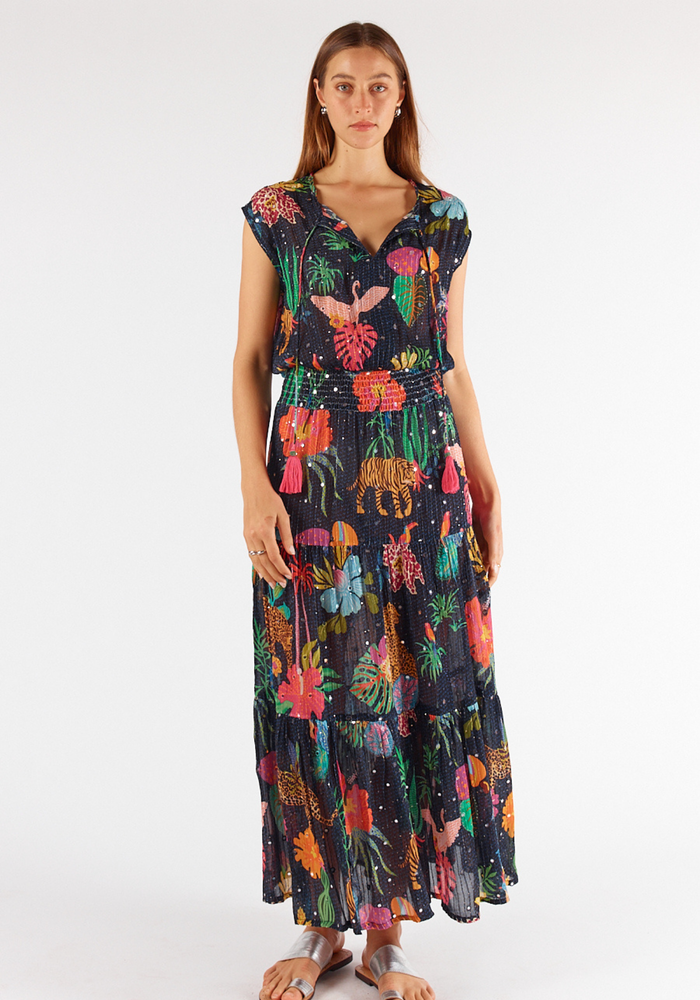 Load image into Gallery viewer, RUBY YAYA PRETORIA MAXI DRESS - BLACK