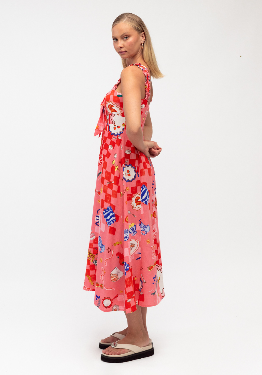 AMORE MIDI DRESS - SUMMER PRINT
