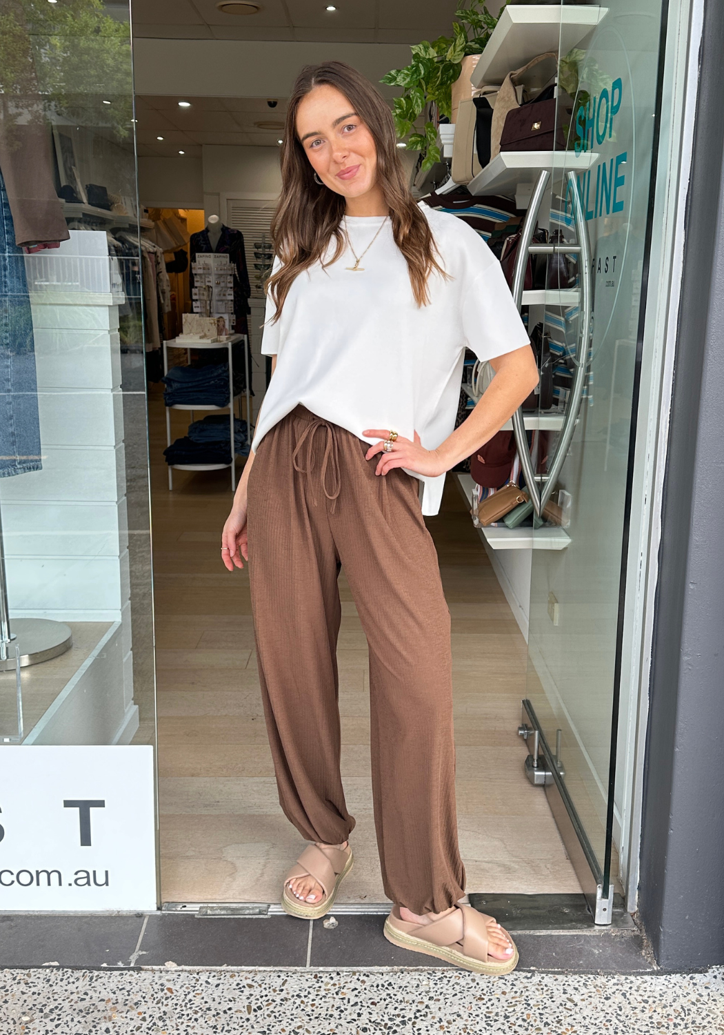 ZENA HAREM PANT - CHOCOLATE