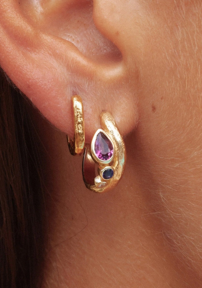 TONI MAY SORRENTO HOOPS - GOLD