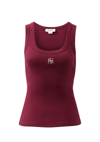 CERES LIFE CONTOUR SCOOP TANK - POMEGRANATE/MONOGRAM