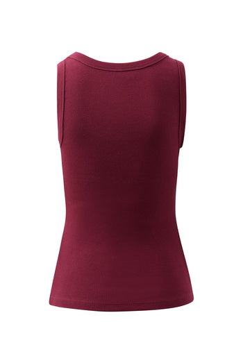 CERES LIFE CONTOUR SCOOP TANK - POMEGRANATE/MONOGRAM