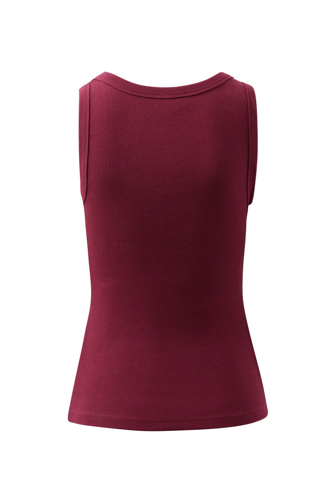 Load image into Gallery viewer, CERES LIFE CONTOUR SCOOP TANK - POMEGRANATE/MONOGRAM