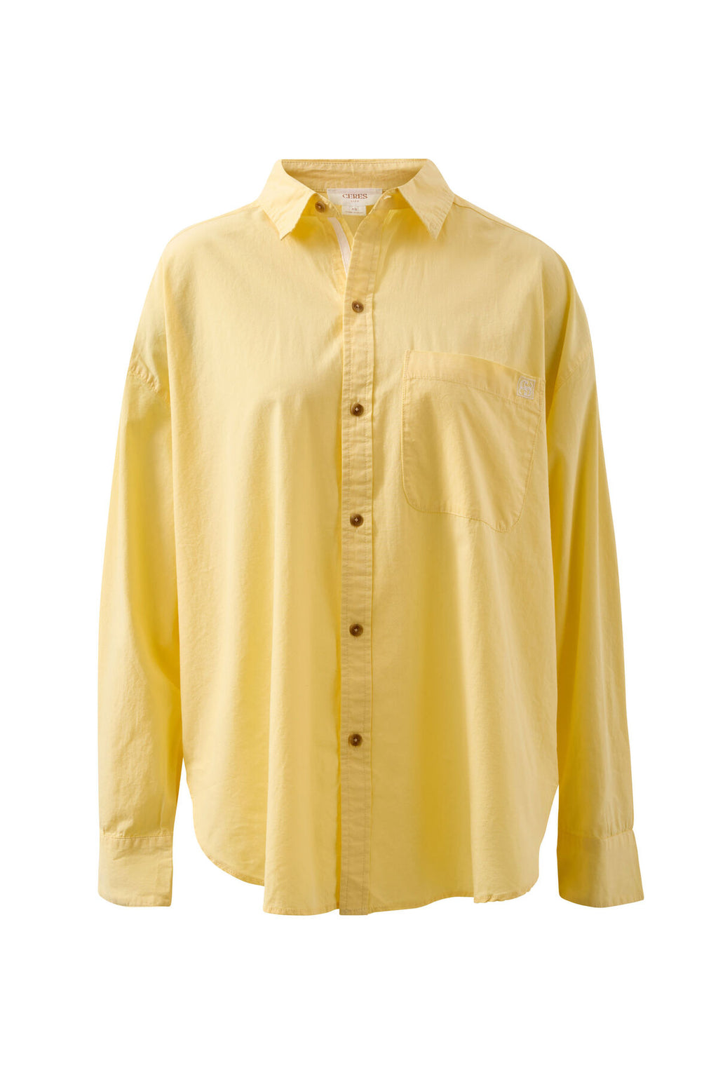 CERES LIFE PETA OVERSIZED SHIRT - SUNNY YELLOW