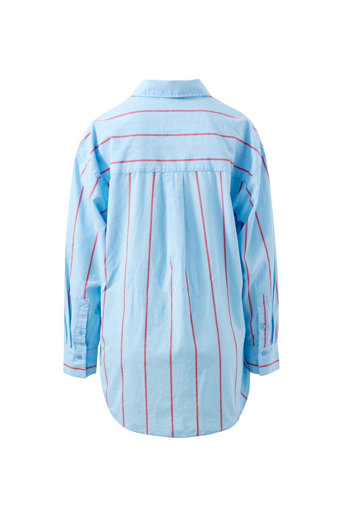 CERES LIFE PETA OVERSIZED SHIRT - FRESH BLUE/RED STRIPE