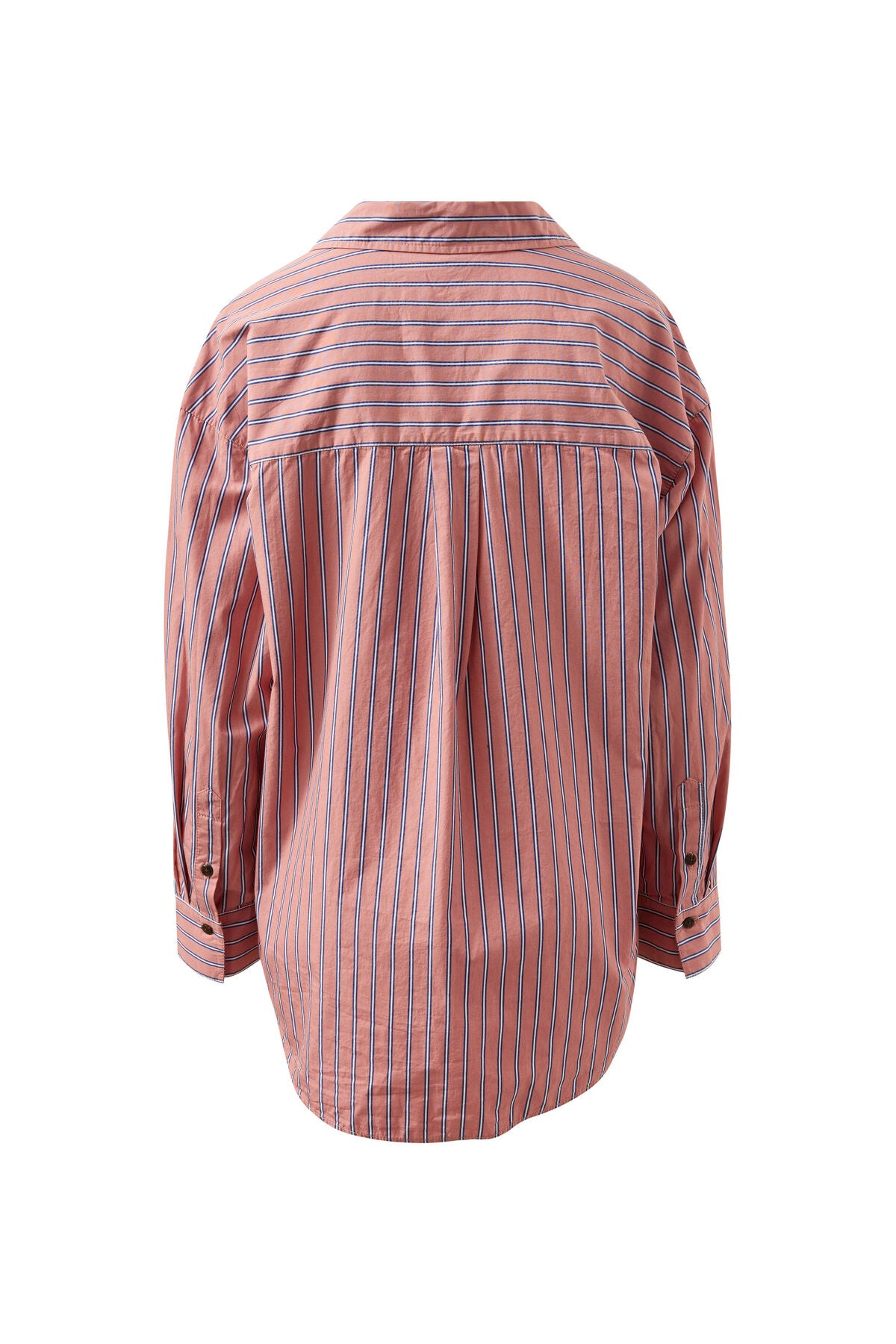 CERES LIFE PETA OVERSIZED SHIRT - PINK CLAY STRIPE
