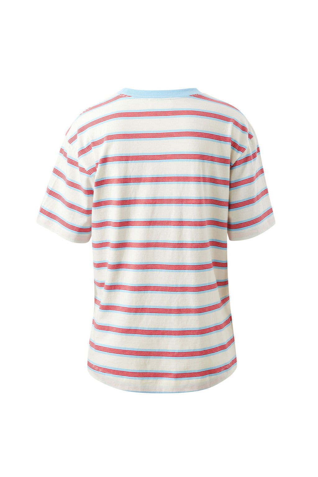 CERES LIFE STEVIE SLOUCHY TEE - MILK FRESH BLUE RED STRIPE
