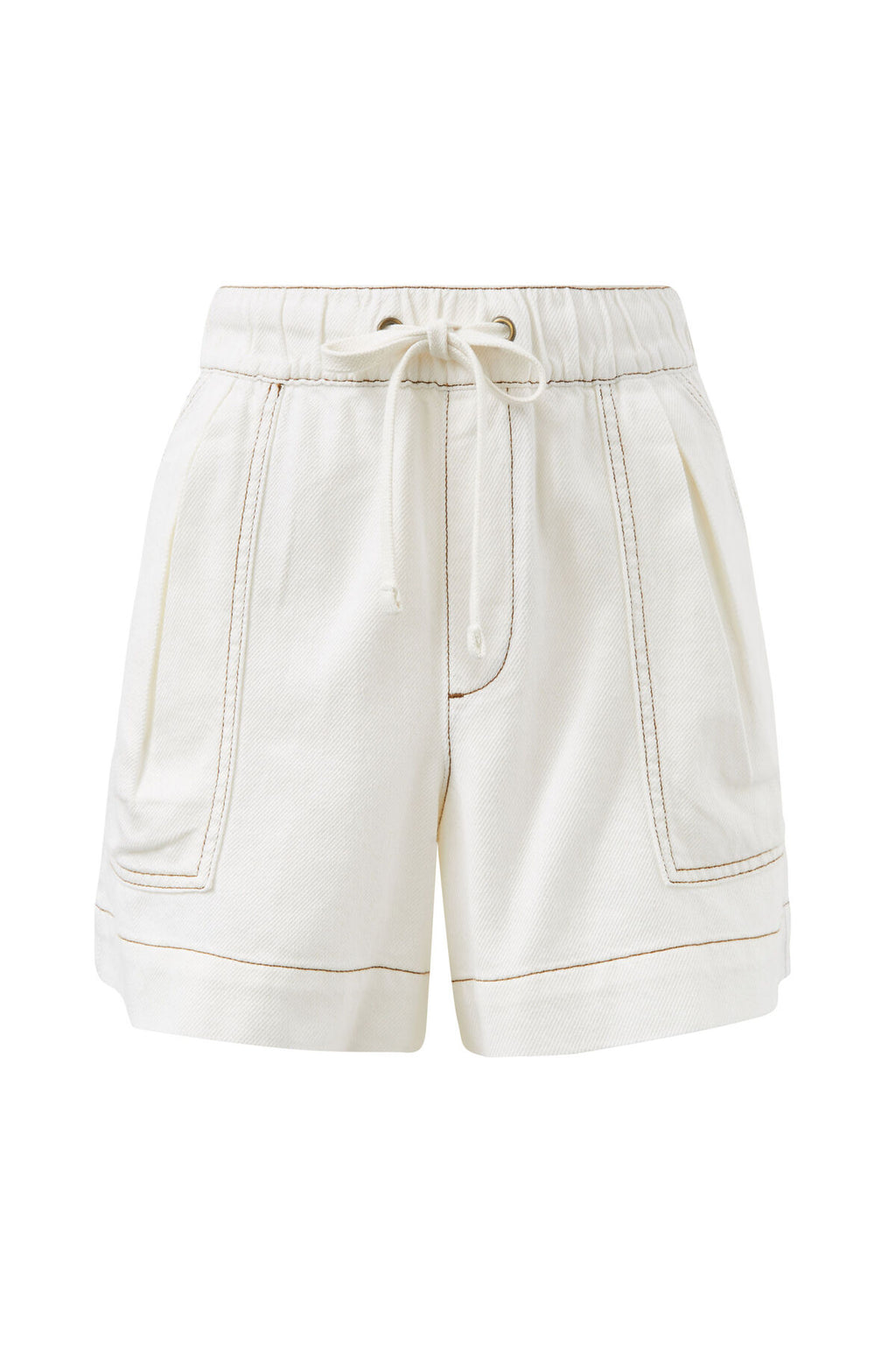 CERES LIFE DARCY RELAXED EVERYDAY SHORT - ECRU