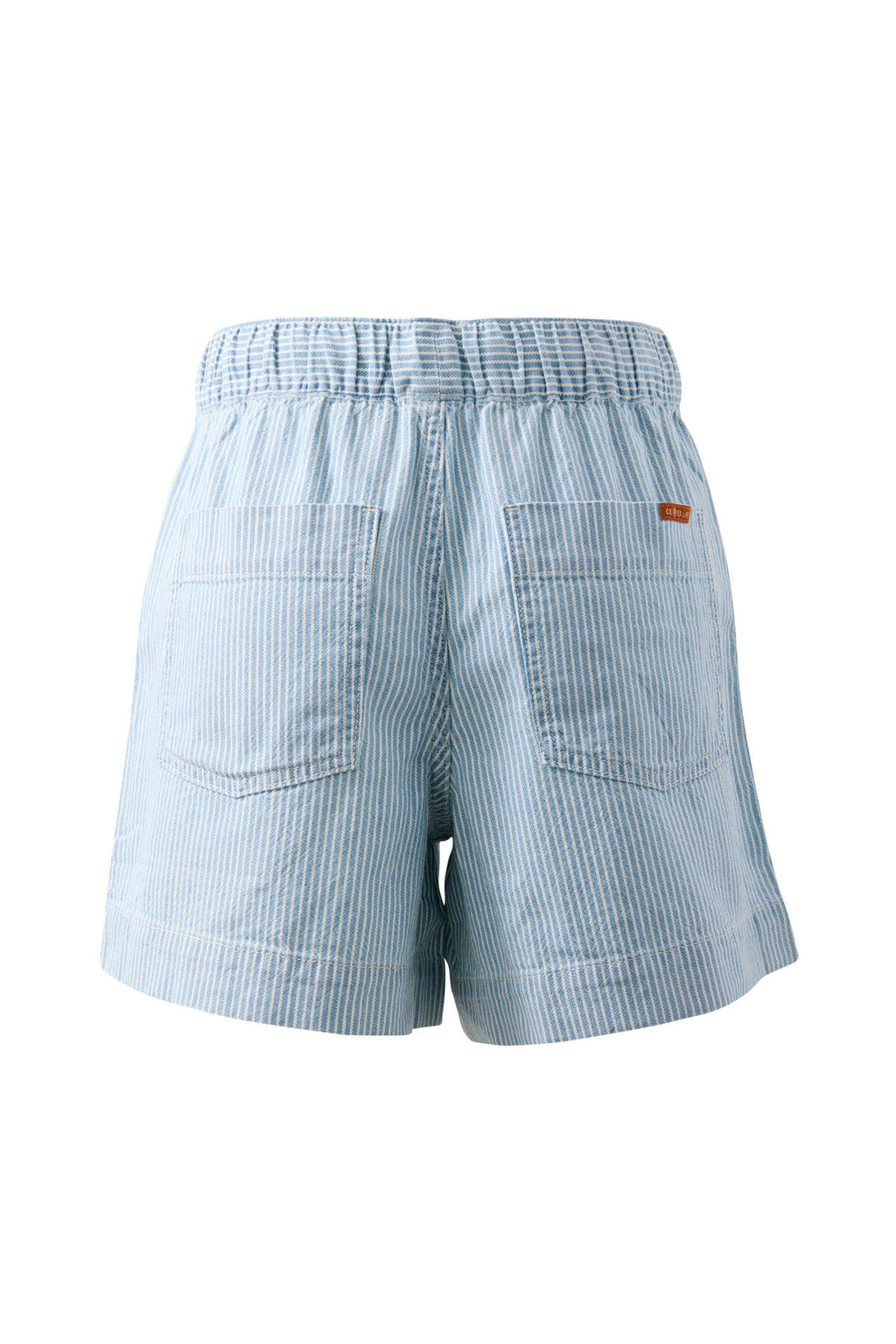 CERES LIFE DARCY RELAXED EVERYDAY SHORT - INDIGO/WHITE STRIPE