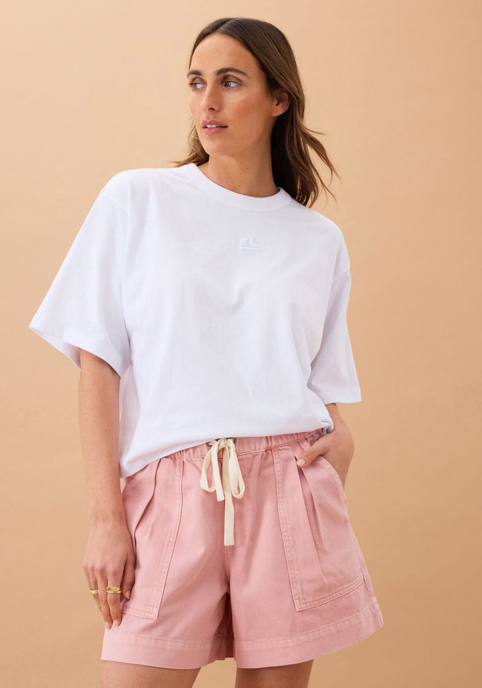 CERES LIFE DARCY RELAXED EVERYDAY SHORT - WASHED PINK