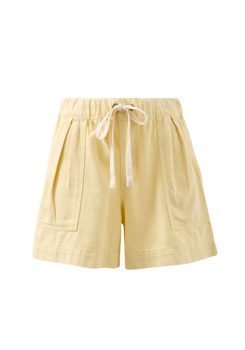 CERES LIFE DARCY RELAXED EVERYDAY SHORT - WASHED BUTTER