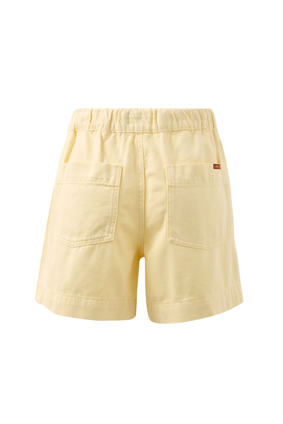 CERES LIFE DARCY RELAXED EVERYDAY SHORT - WASHED BUTTER