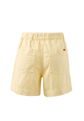 CERES LIFE DARCY RELAXED EVERYDAY SHORT - WASHED BUTTER