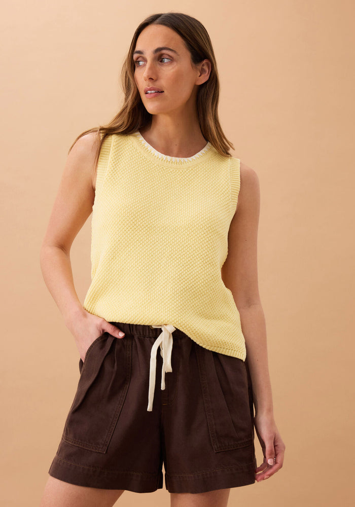 CERES LIFE DARCY RELAXED EVERYDAY SHORT - CHOCOLATE