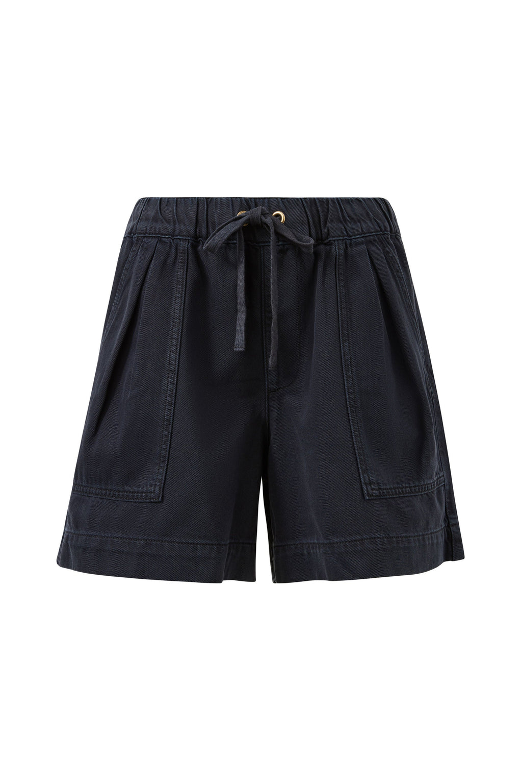 CERES LIFE DARCY RELAXED EVERYDAY SHORT - WASHED BLACK