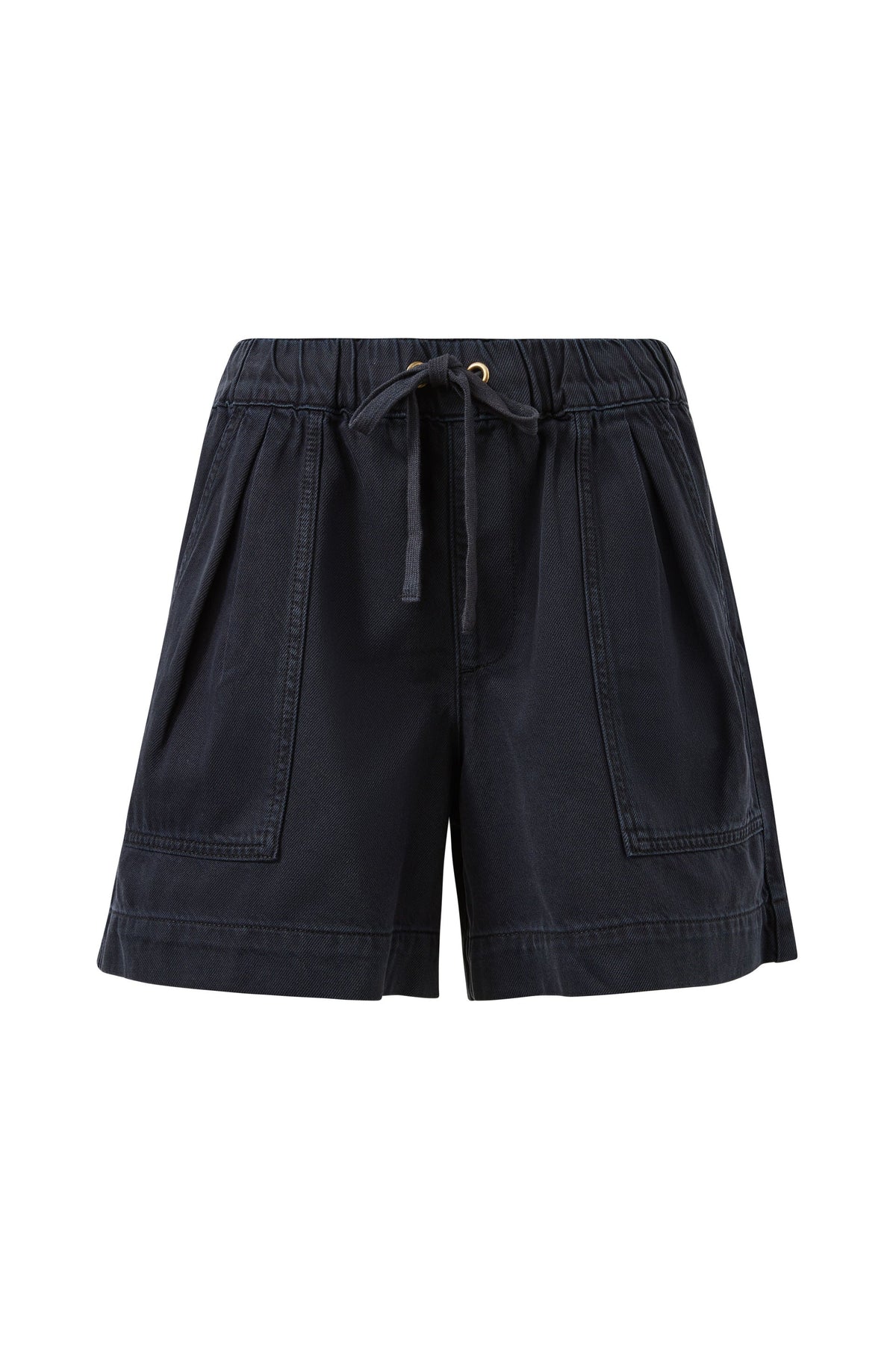 CERES LIFE DARCY RELAXED EVERYDAY SHORT - WASHED BLACK