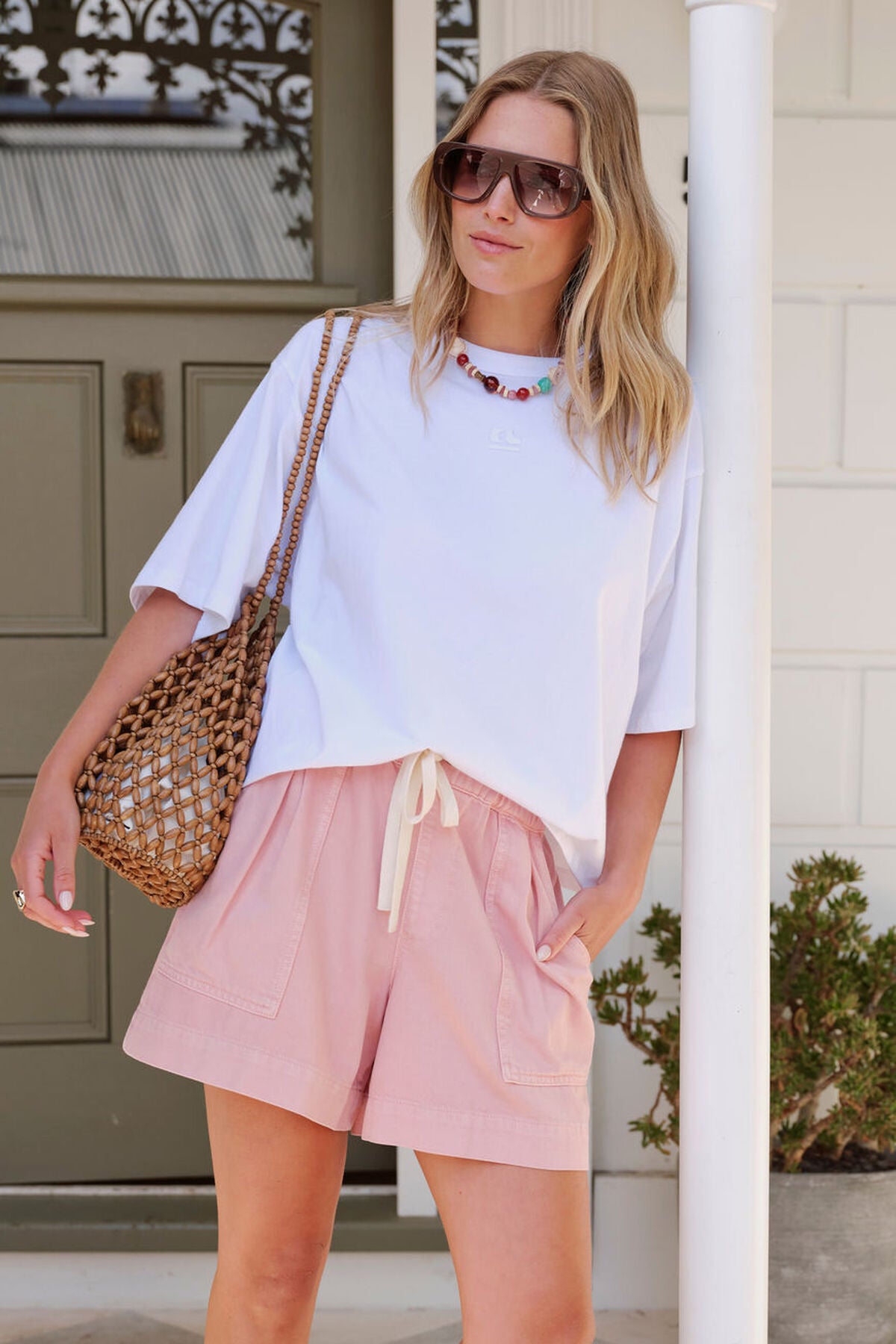 CERES LIFE DARCY RELAXED EVERYDAY SHORT - BLOSSOM PINK