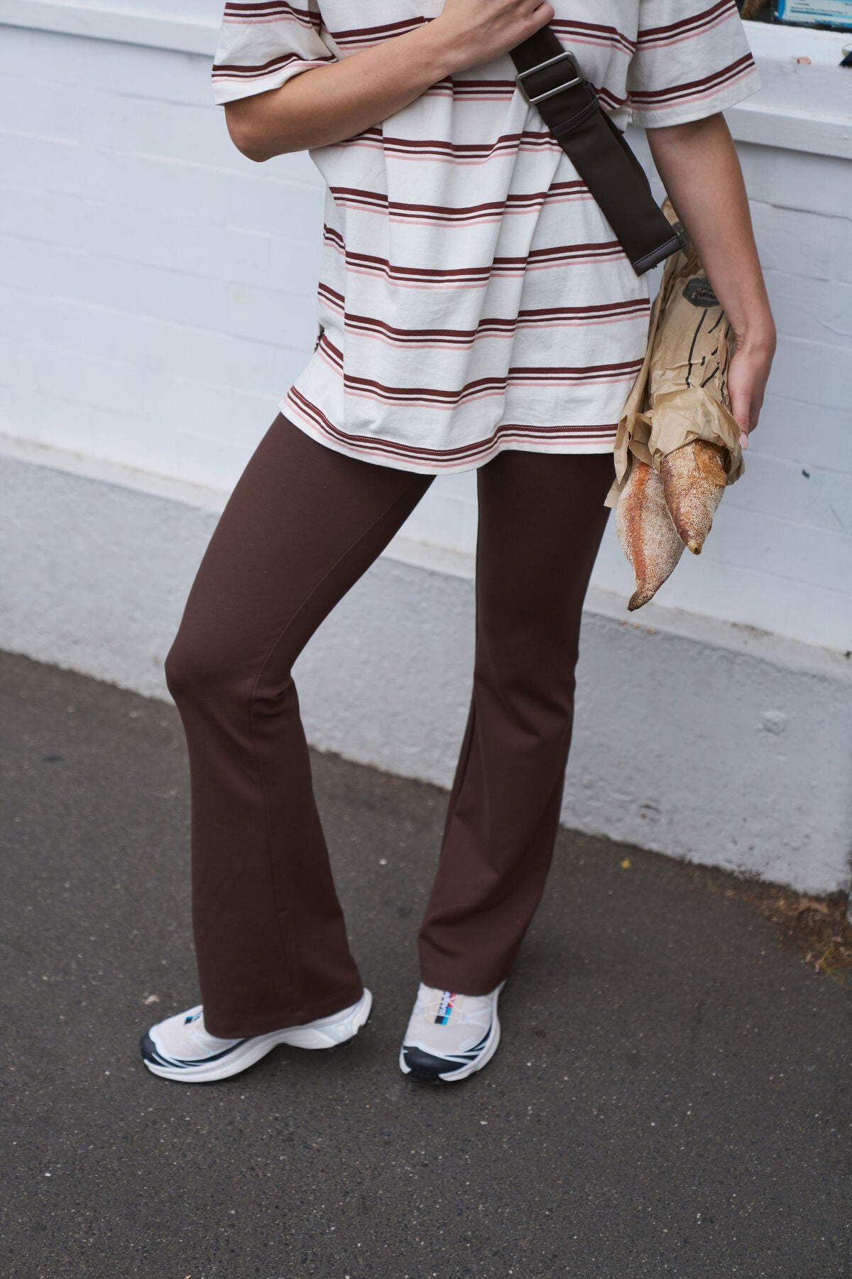 CERES LIFE PONTE BOOTLEG PANT - CHOCOLATE
