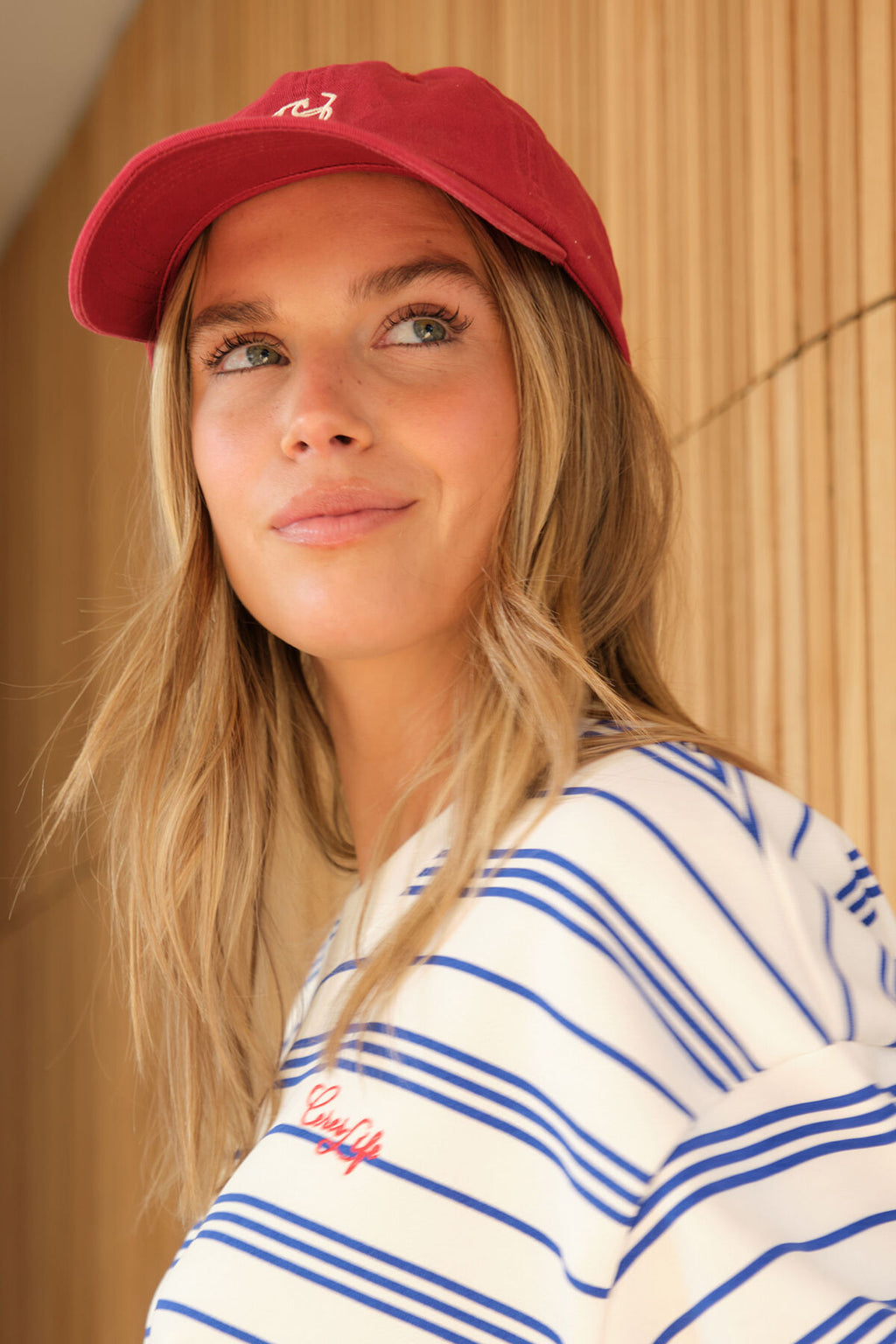CERES LIFE MONOGRAM CAP - DEEP RED
