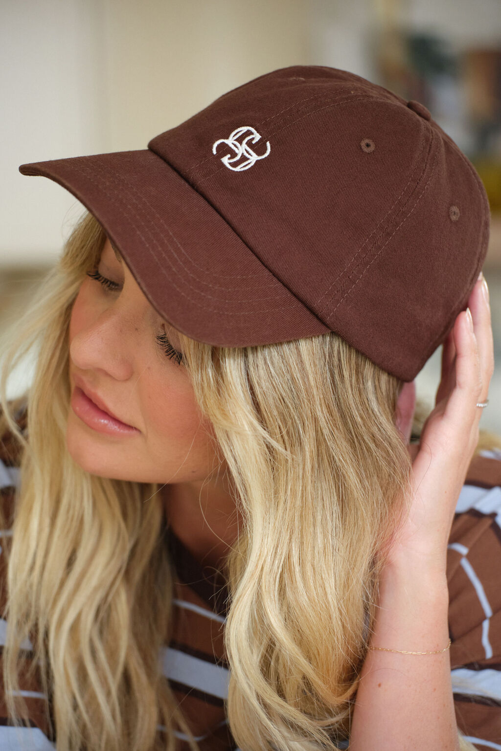 CERES LIFE MONOGRAM CAP - CHOCOLATE