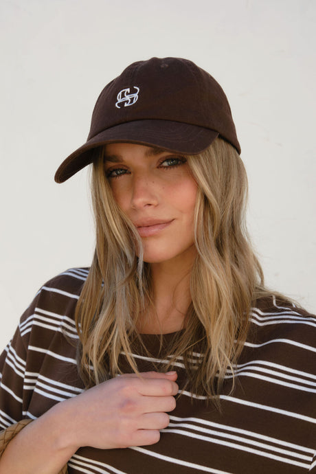 CERES LIFE MONOGRAM CAP - CHOCOLATE