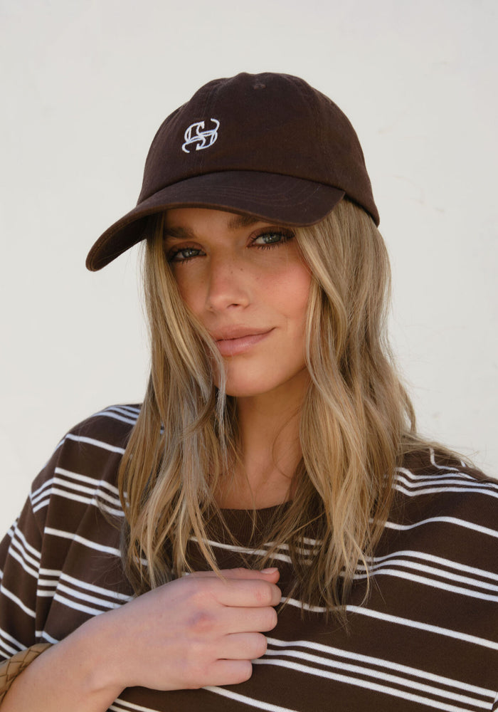 CERES LIFE MONOGRAM CAP - CHOCOLATE