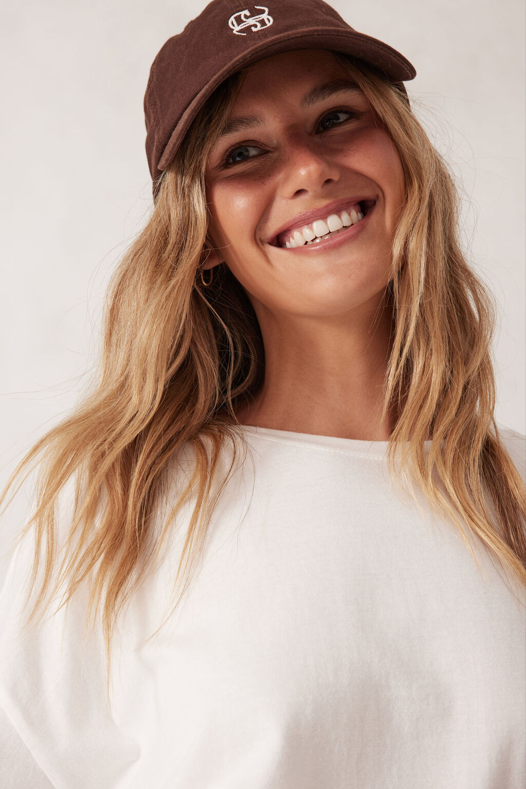 CERES LIFE MONOGRAM CAP - CHOCOLATE